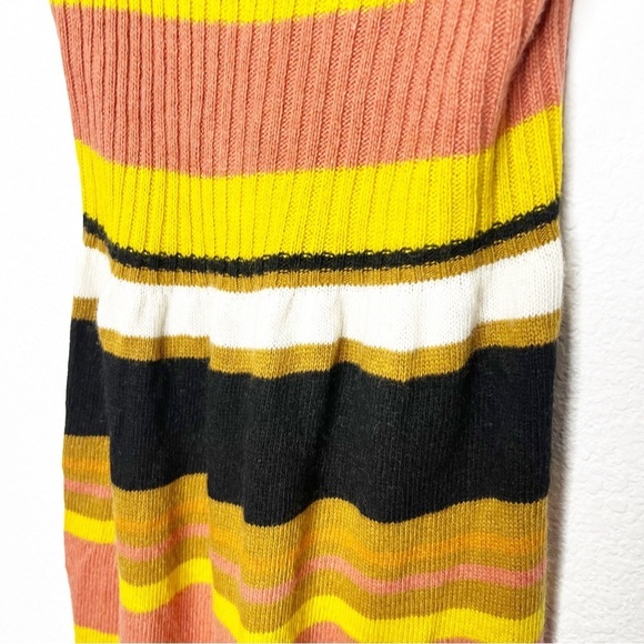 Madewell Striped Knit Tank Wool Blend Retro Midi Dress Small - Picture 6 of 11